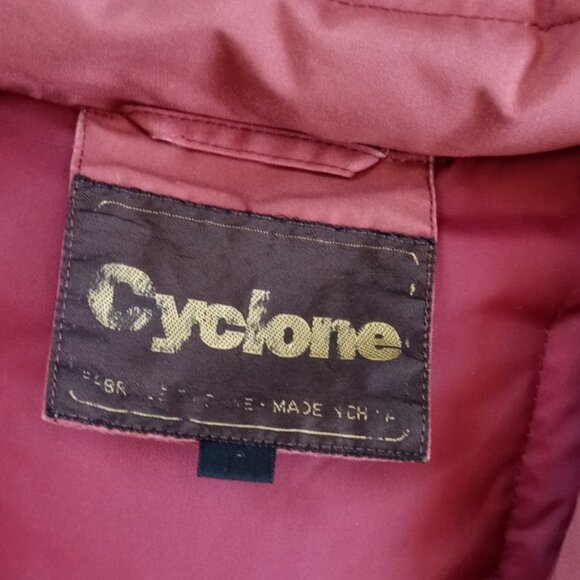 Vintage 1980s Cyclone Goose Down Shell Puffer Long Jacket - Picture 2 of 7